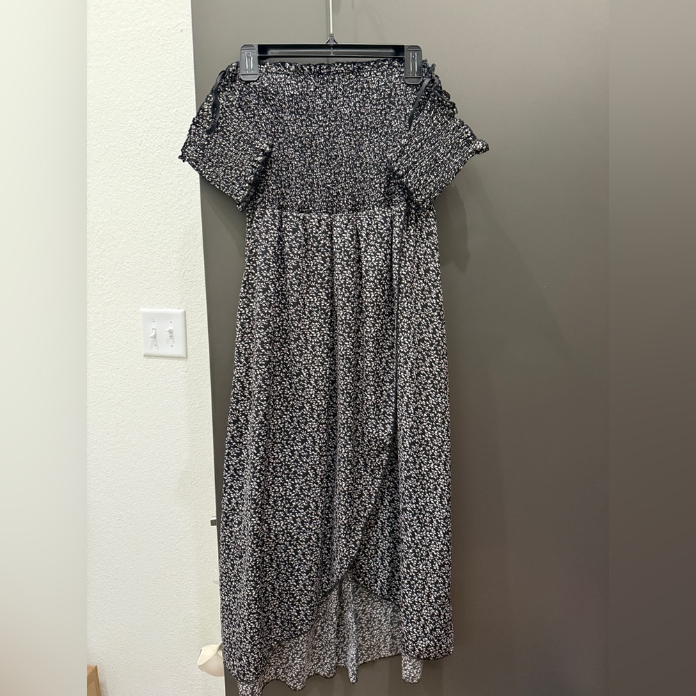 SHEIN Black and White Floral maxi dress